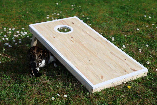Cornhole finition bois neutre